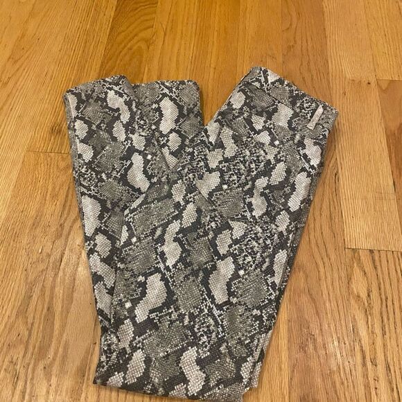 H&M size 6 snake skin print skinny jeans jeggings - Picture 1 of 4